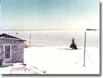 Chaelos Cove Harbour frozen over